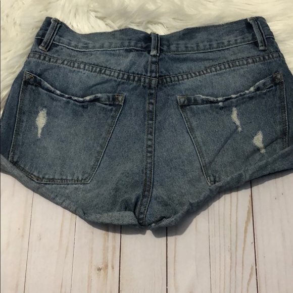 Amuse Society button fly distressed shorts size 25 - Picture 8 of 11